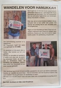 José loopt 4.650 euro bijeen voor Junior High School