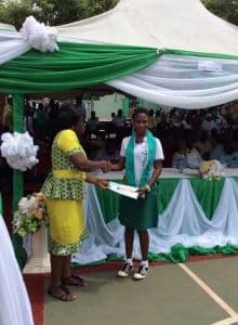 Diploma-uitreiking Jennifer