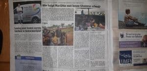 Mariëtte in de (lokale) krant