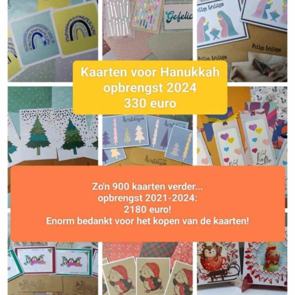 Opbrengst bekend Kaarten voor Hanukkah