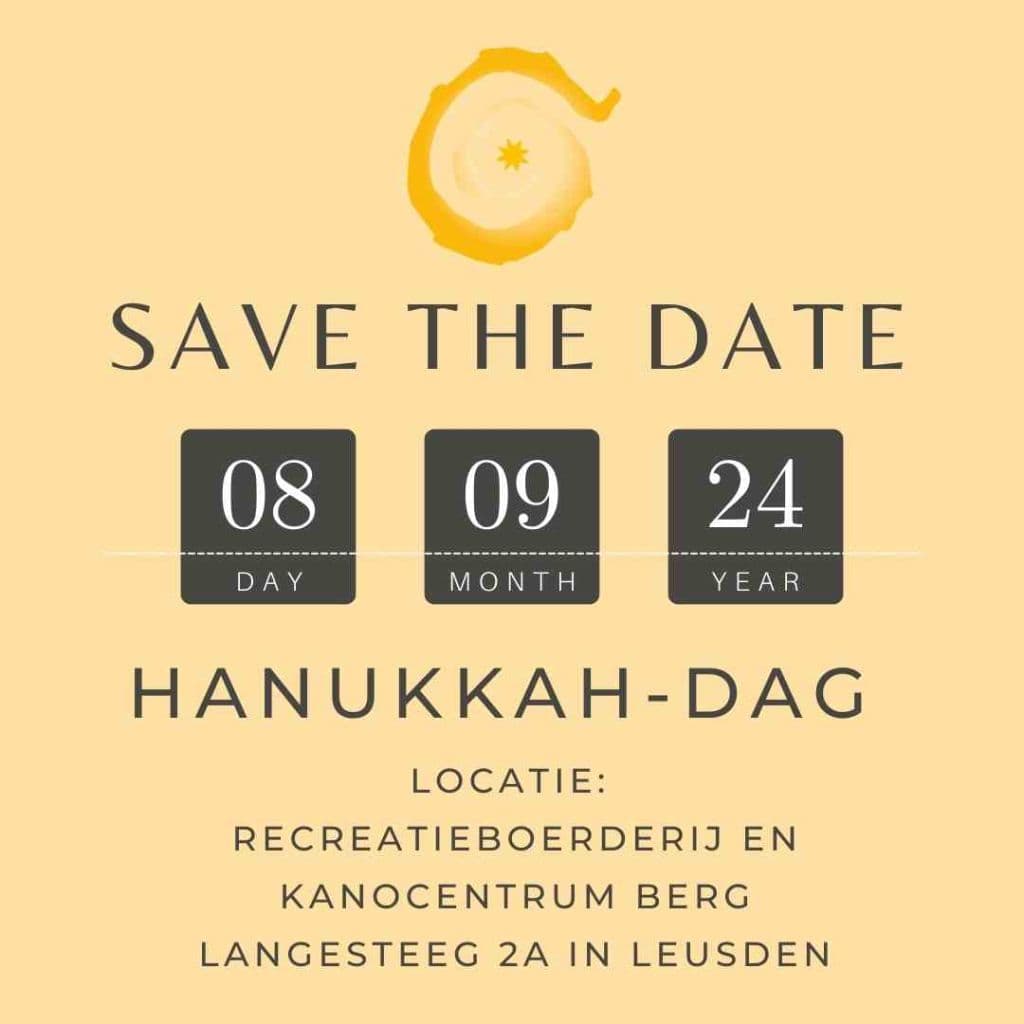 Zondag 8 september Hanukkah-dag Leusden