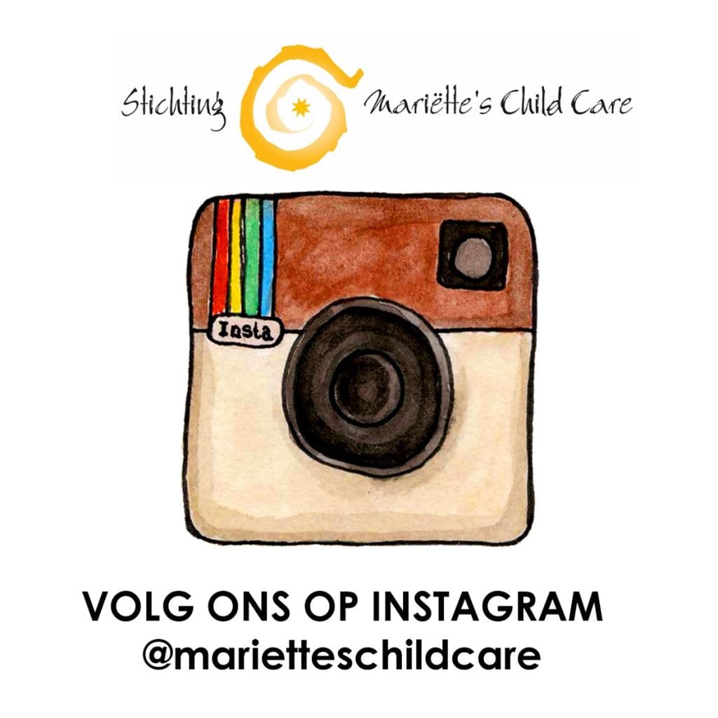 Volg Stichting Mariëtte's Child Care nu ook op Instagram