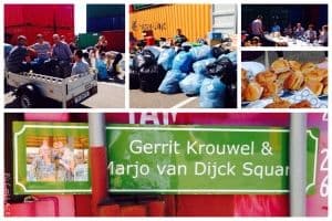 Opnieuw hard gewerkt om container te vullen