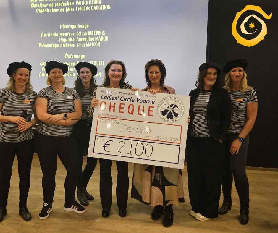 Donatie van 2.100,- euro van Stichting Destino