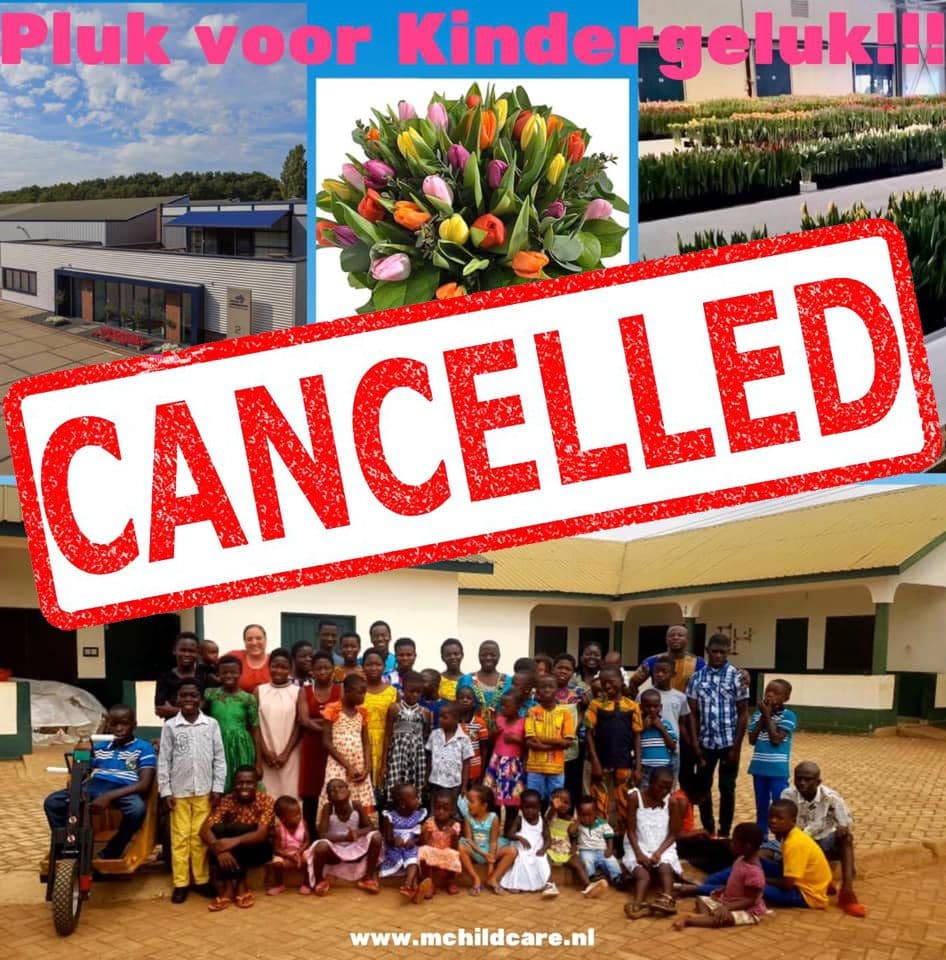 Actie Pluk voor Kindergeluk geannuleerd
