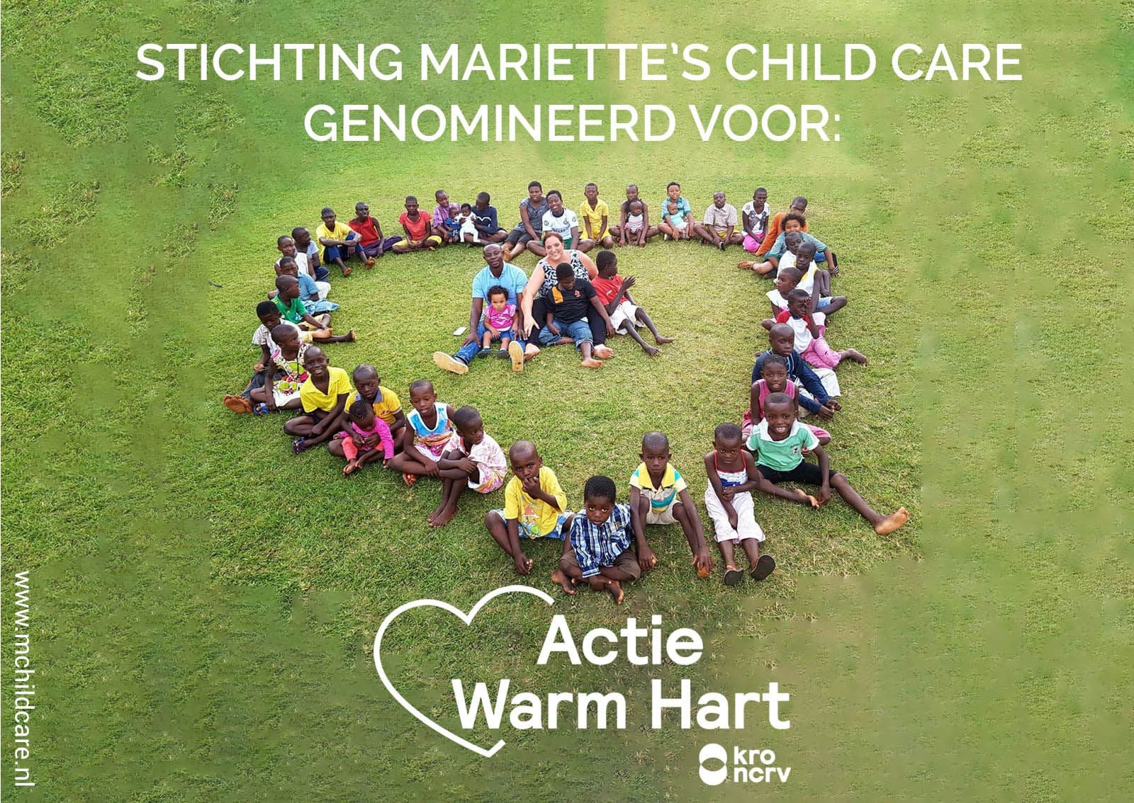 We zijn genomineerd voor actie Warm Hart van KRO-NCRV