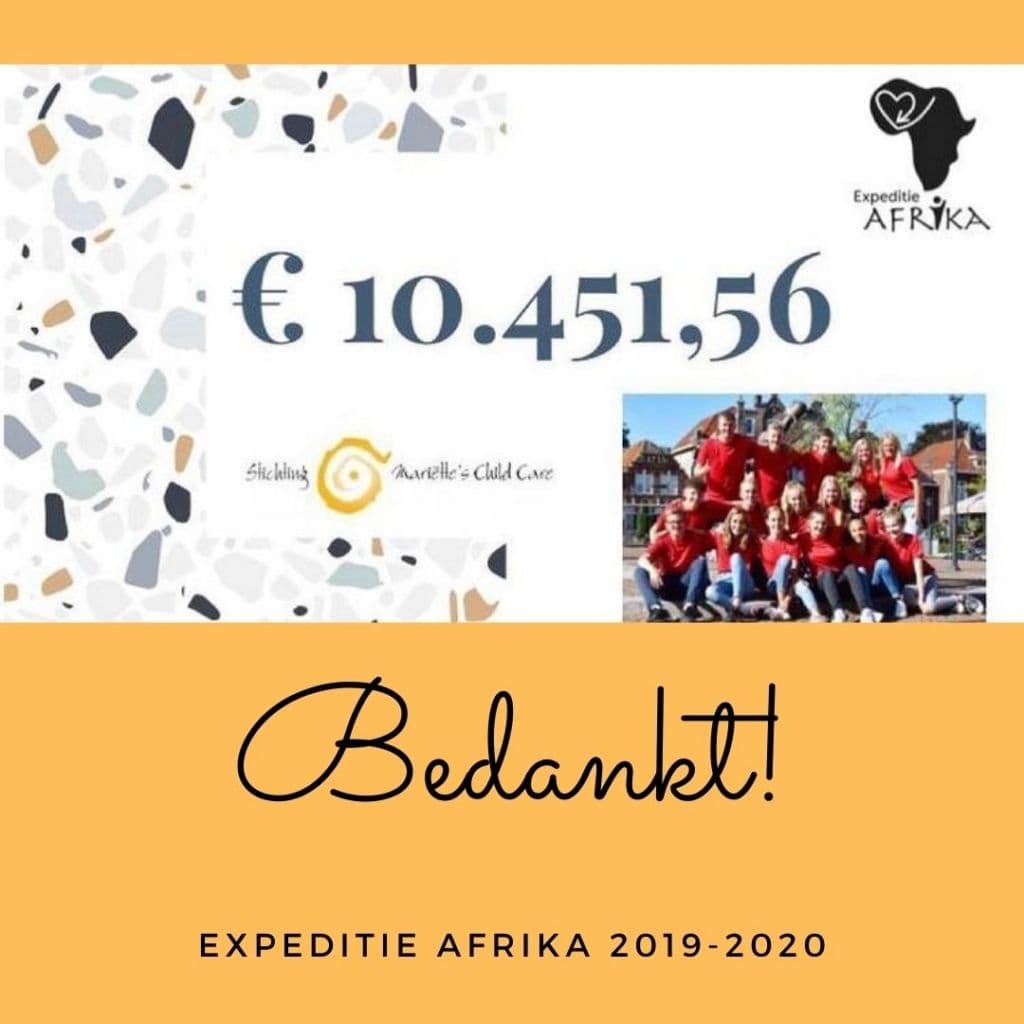 Donatie Expeditie Afrika 19/20 Corlaer College