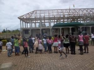 Hoogste punt bereikt bouw Junior High School