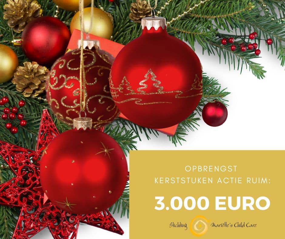Opbrengst kerststukken actie
