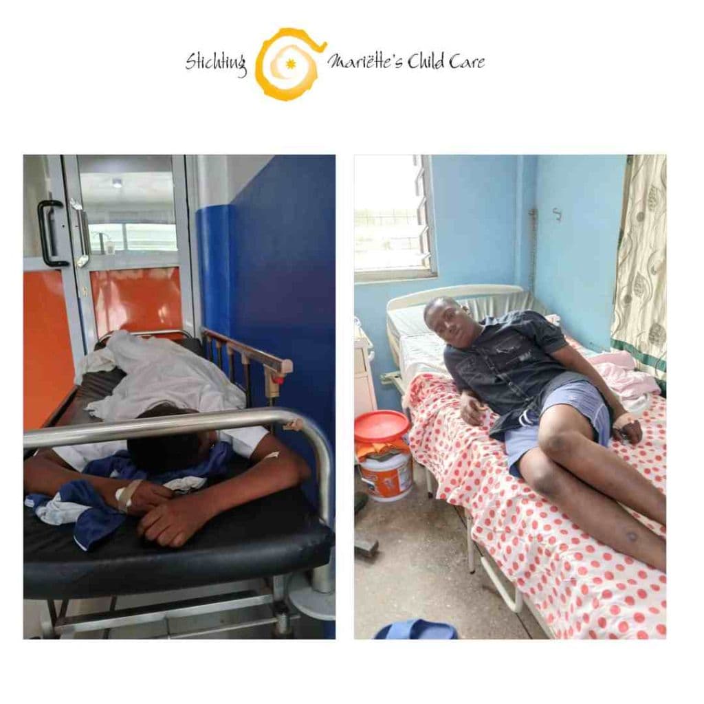 Simon en Lilly in ziekenhuis met malaria