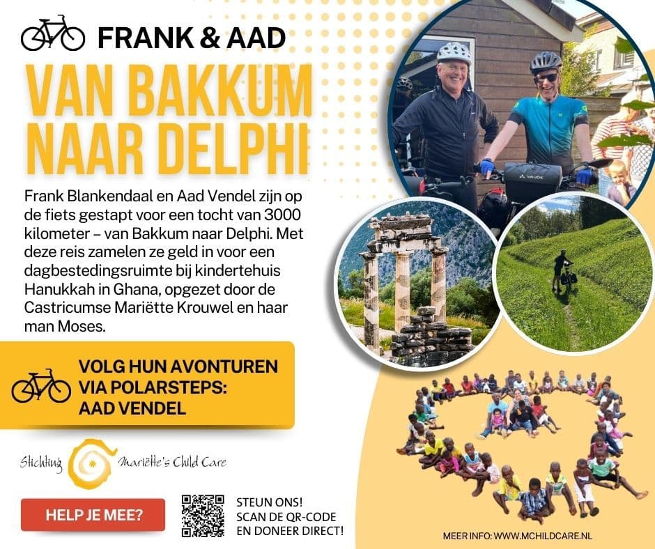 3.000 kilometer fietsen voor dagbesteding