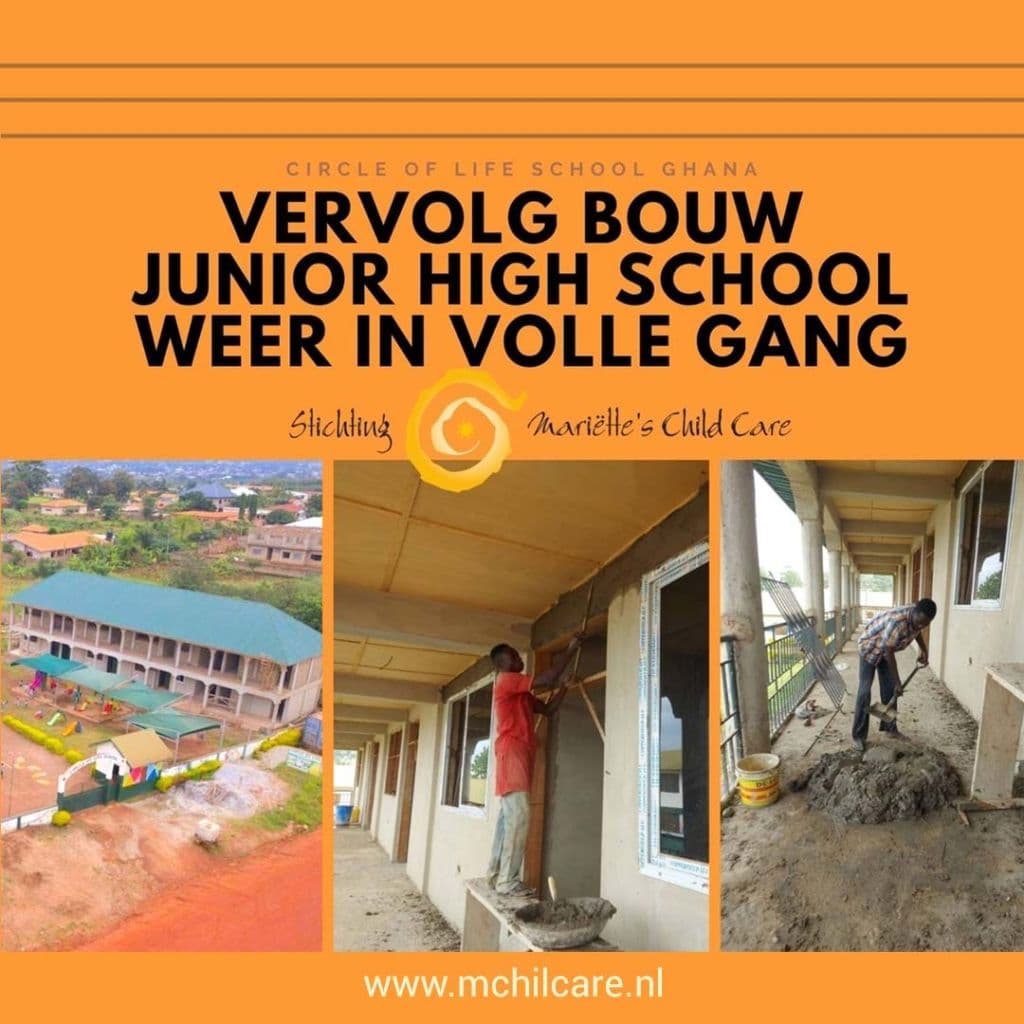 Bouw Junior High School weer in volle gang