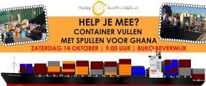 Hulp gevraagd vullen container op 14 oktober in Beverwijk
