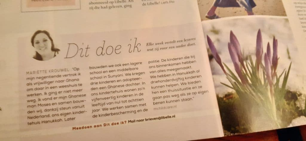 Mariette in weekblad Libelle