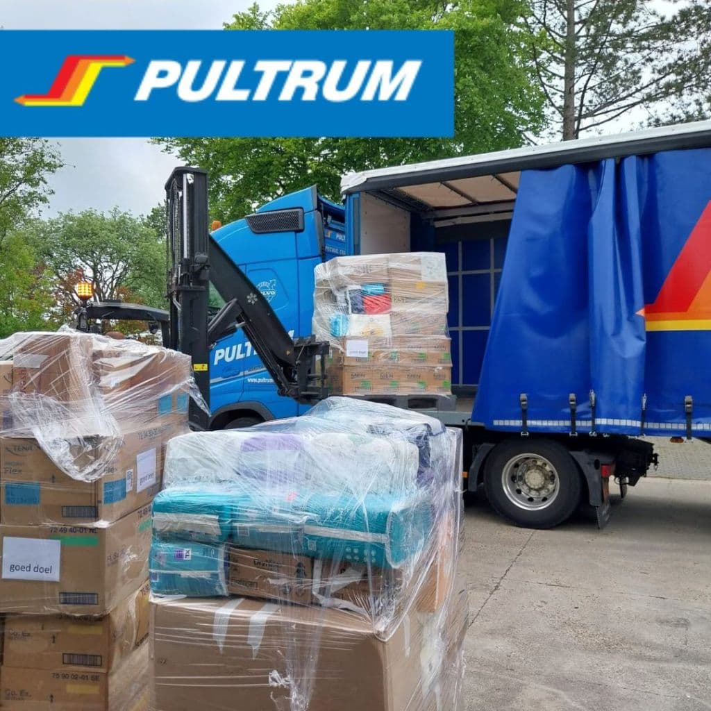 Luiers op weg naar Ghana in container van Pultrum